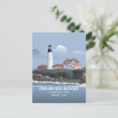 Carte Postale Phare de Portland Head (Debout devant)