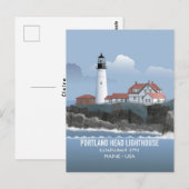 Carte Postale Phare de Portland Head (Devant / Derrière)
