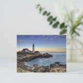 Carte Postale Phare de Portland Head (Debout devant)