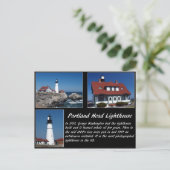 Carte Postale Phare de Portland Head (Debout devant)