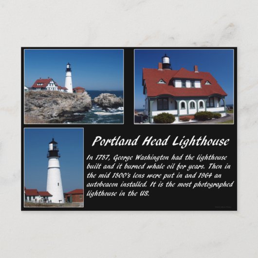 Carte Postale Phare de Portland Head (Devant)