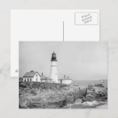 Carte Postale Phare de Portland Head, 1902 (Devant / Derrière)