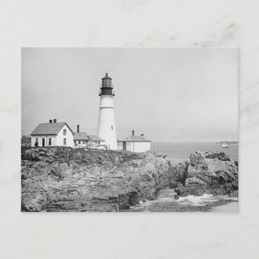 Carte Postale Phare de Portland Head, 1902 (Devant)