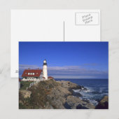 Carte Postale Phare de Portland Head Maine (Devant / Derrière)