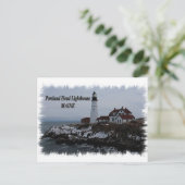 Carte Postale Phare de Portland Head - Maine (Debout devant)