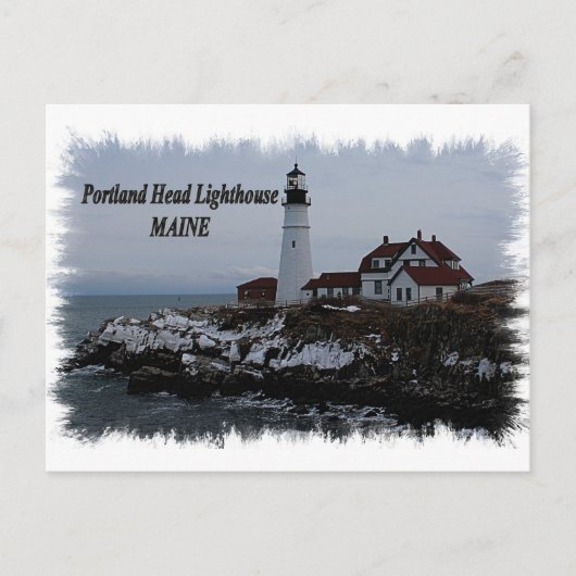 Carte Postale Phare de Portland Head - Maine (Devant)