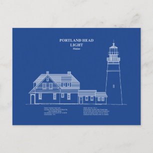 Carte Postale Phare de Portland Head - Maine - AD