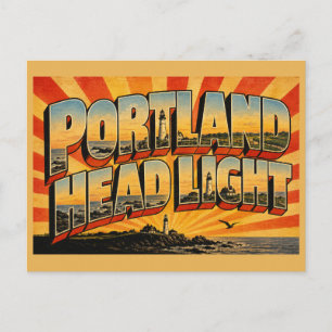 Carte Postale Phare de Portland Head Maine Falaises Rocheuses Ar