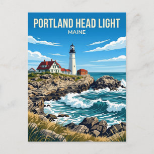 Carte Postale Phare de Portland Head USA