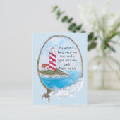 Carte Postale Phare de Psaume Religieux Océan (Debout devant)