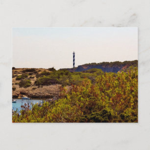 Carte Postale Phare de Punta Moscarter Portinatx Ibiza