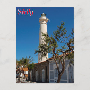 Carte Postale Phare de Punta Secca, Sicile, Italie