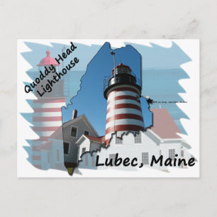 Carte Postale Phare de Quoddy Head ver2