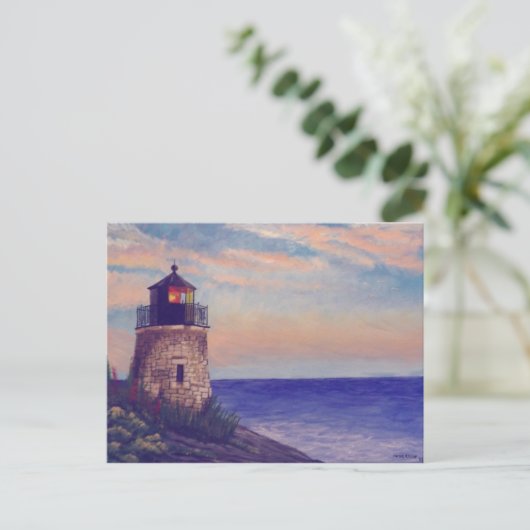 Carte Postale Phare de Rhode Island (Debout devant)
