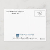 Carte Postale Phare de Roanoke Marshes (Dos)