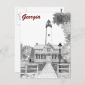 Carte Postale Phare de Saint-Simons (Devant / Derrière)