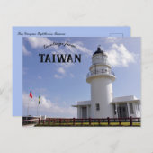Carte Postale Phare de San Diaojiao Taïwan (Devant / Derrière)