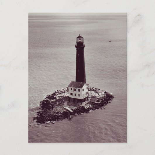 Carte Postale Phare de Sand Island (Devant)