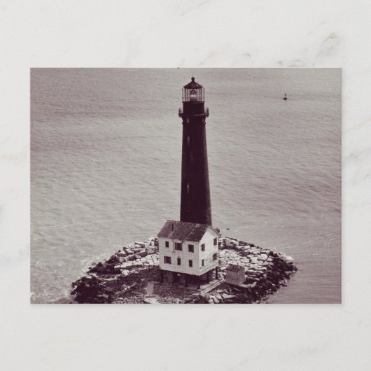 Carte Postale Phare de Sand Island (Devant)
