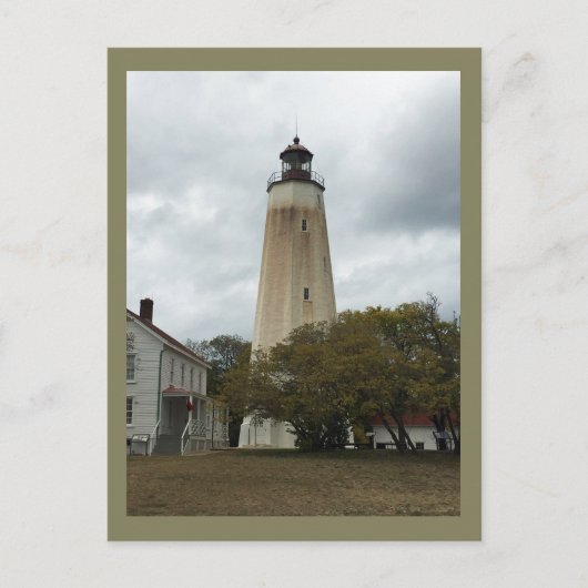 Carte Postale Phare de Sandy Hook (Devant)