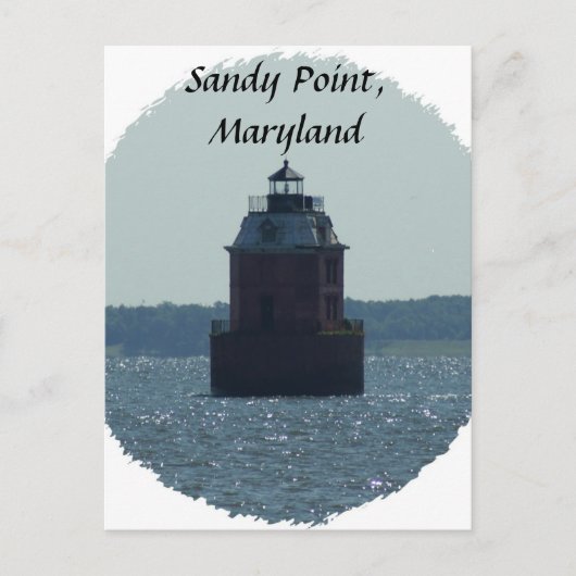 Carte Postale Phare de Sandy Point (Devant)
