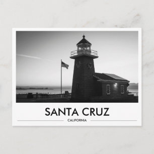Carte Postale Phare de Santa Cruz Idée cadeau UCSC Départ
