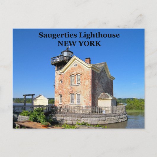Carte Postale Phare de Saugerties, New York (Devant)