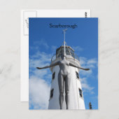 Carte Postale Phare de Scarborough (Devant / Derrière)