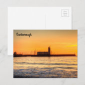 Carte Postale Phare de Scarborough (Devant / Derrière)