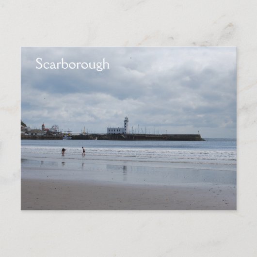 Carte Postale Phare de Scarborough (Devant)