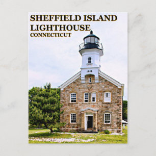 Carte Postale Phare de Sheffield Island, Connecticut