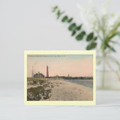 Carte Postale Phare de Shinnecock, Long Island Vintage (Debout devant)