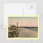 Carte Postale Phare de Shinnecock, Long Island Vintage (Devant / Derrière)