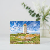 Carte Postale Phare de Skarsviti, Islande (Debout devant)