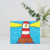 Carte Postale Phare de Smudgy (Debout devant)