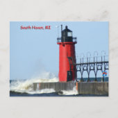 Carte Postale Phare de South Haven (Devant)