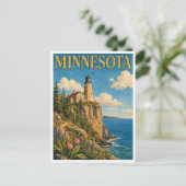 Carte Postale Phare de Split Rock au Minnesota GeoSaga (Debout devant)