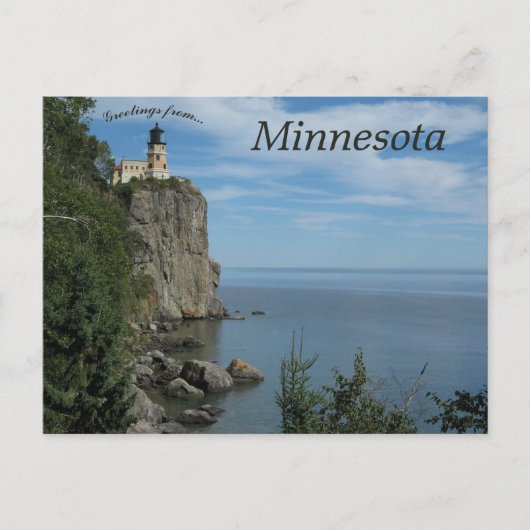 Carte Postale Phare de Split Rock dans le Minnesota (Devant)