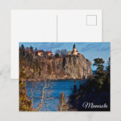 Carte Postale Phare de Split Rock Minnesota Puzzle (Devant / Derrière)