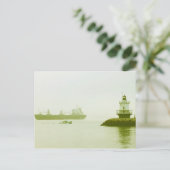 Carte Postale Phare de Spring Point Ledge Freighter Portland (Debout devant)