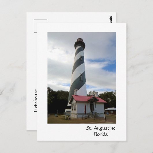 Carte Postale Phare de St Augustine (Devant / Derrière)