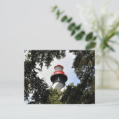 Carte Postale Phare de St. Augustine encadré par des chênes (Debout devant)