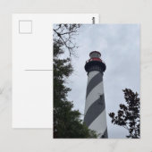Carte Postale Phare de St. Augustine Floride (Devant / Derrière)