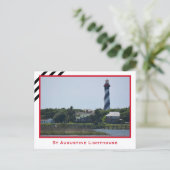 Carte Postale Phare de St Augustine Floride Photographique (Debout devant)
