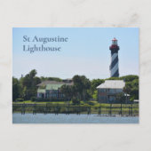 Carte Postale Phare de St Augustine île d'Anastasia Floride (Devant)