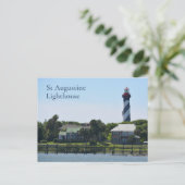 Carte Postale Phare de St Augustine île d'Anastasia Floride (Debout devant)