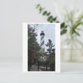 Carte Postale Phare de St. Augustine Tour noire et blanche (Debout devant)