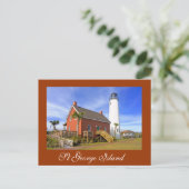 Carte Postale Phare de St George Island, Floride (Debout devant)