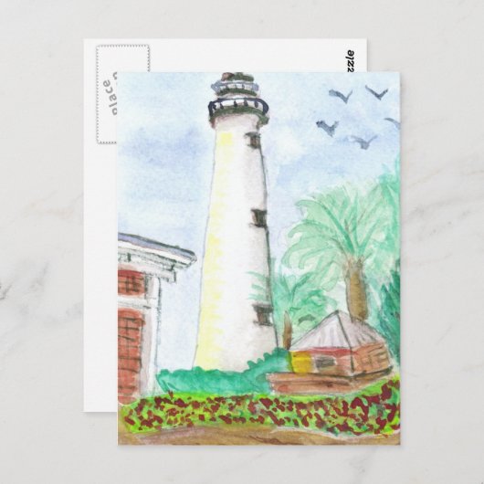 Carte Postale Phare de St. Simon (Devant / Derrière)