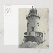 Carte Postale Phare de Stamford Harbour Ledge (Devant / Derrière)